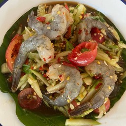 ตำแตงกุ้งสด