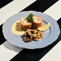 Pork Gordon bleu steak