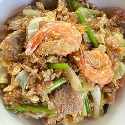 ผัดวุ้นเส้น(ราดข้าว)
