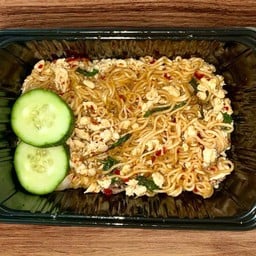 (ครัวแมวอ้วน)ข้าวหน้าไก่ทอด