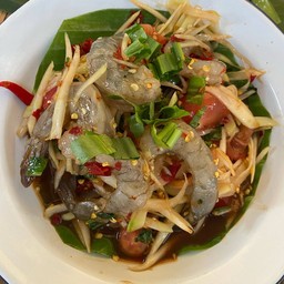 ตำกุ้งสด