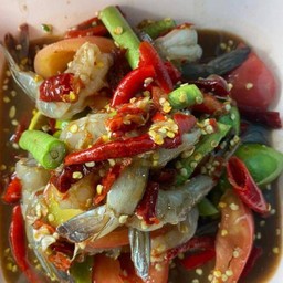 ส้มตำถั่วกุ้งสด