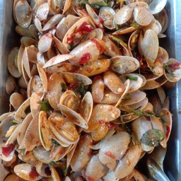 ผัดหอยลายผัดพริกแกง