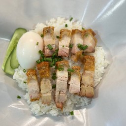 ข้าวหมูกรอบ