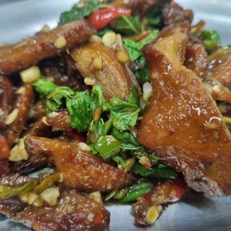 Duck Stir Fried With Traditional Thai Basil
