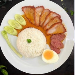 Rice with Roasted pork ข้าวหมูแดง