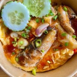 ข้าวไข่ข้น+ปลากระป๋อง