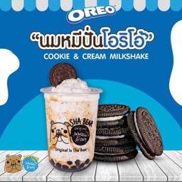 นมหมีปั่นโอริโอ้