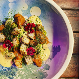 Grilled Scallop Ceviche w/ 3 Sauces