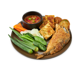 [ไข่เจียวกะเสน่ห์น้ำพริก] ข้าวคลุกน้ำพริกกะปิ+ ปลาทู