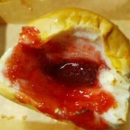 ปังปิ้งไส้ทะลัก แยมสตอเบอรี่ (ลูก)