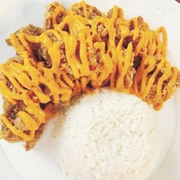 ข้าวไก่กรอบชีสดิป