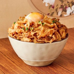 ข้าวหน้าหมูคุโรบูตะไข่ออนเซน