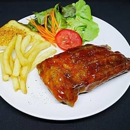 สเต็กซีโครงหมู BBQ