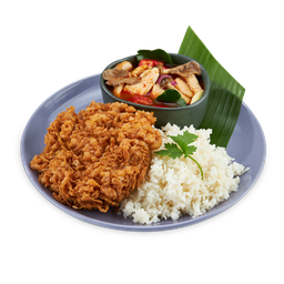 [ไข่เจียวกะเสน่ห์น้ำพริก] ไข่เจียวฟู+ต้มยำไก่