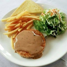 สเต็กเบอร์เกอร์ไก่