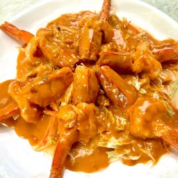 กุ้งทอดซอสนมสด