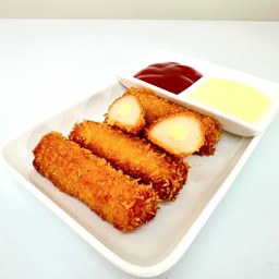 ปลาม้วนสอดไส้ชีส
