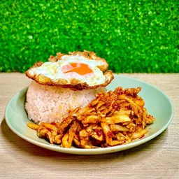 Rice With Pickled Bamboo Shoot Curry (Minced Beef)
