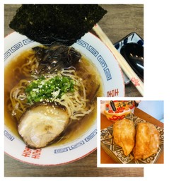 ราเมง ซุปโชยุ ปกติ + เกี๊ยวซ่าหมูทอด 2ชิ้น