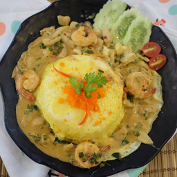 ข้าวไข่ข้นต้มยำกุ้ง