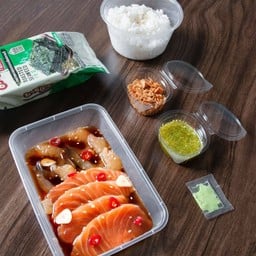 เซตดองคุ้ม กุ้ง & แซลม่อนดองดิซีอิ๊วเกาหลี
