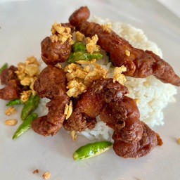 ทอดพริกสดราดข้าว