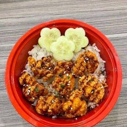 ข้าวหน้าไก่คาราเกะ