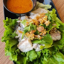 ปลากะพงลวกจิ้ม