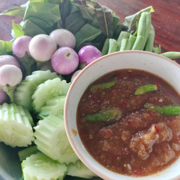 น้ำพริกกะปิ+ผัก