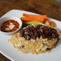 ข้าวผัดเนื้อแดดเดียว s