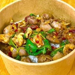 เครื่องในไก่ ไข่ดาว 1ฟอง