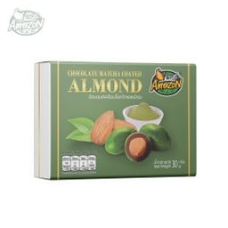 อัลมอนด์เคลือบช็อกโกแลตรสมัทฉะ