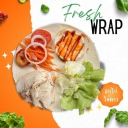 เครปตอติญ่าอกไก่+ไข่ดาว