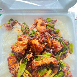 ผัดพริกเผา(ราดข้าว)