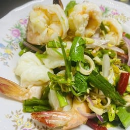 ยำกุ้งตะไคร้