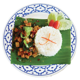 ข้าวราดกะเพราหมูยอโบราณ