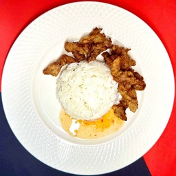 ข้าวหมูทอด