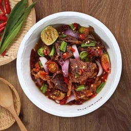 ยำปูนิ่มทอดปลาร้า