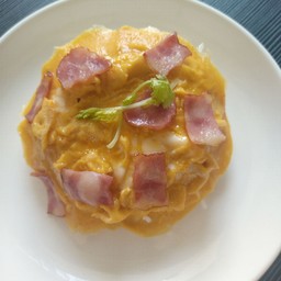 ข้าวไข่ข้น เลือกทอปปิ้งได้