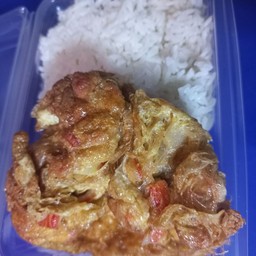 ข้าวไข่เจียว ไข่จุกๆ3ฟอง กรอบๆ
