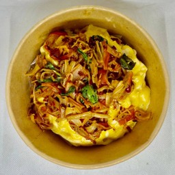ข้าวไข่ข้นปูอัดผัดกระเพรา
