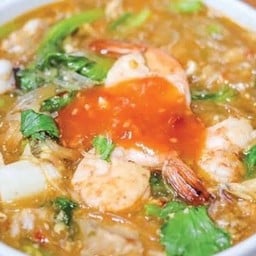 สุกี้น้ำ ทะเล กุ้ง หมึก