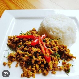 ข้าวไก่คั่วกลิ้ง