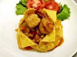 ข้าวไข่ยัดไส้กุ้ง