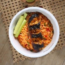 ข้าวคลุกน้ำพริก ปลาดุกย่าง