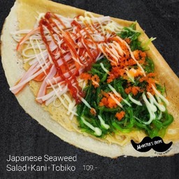 เครปยำสาหร่ายไข่กุ้งปูอัด