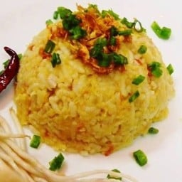 ข้าวมันฝรั่งกับไก่ทอด