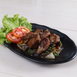 ซี่โครงหมูพริกไทยดำ