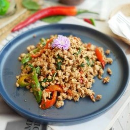 ผัดกะเพราหมูสับ